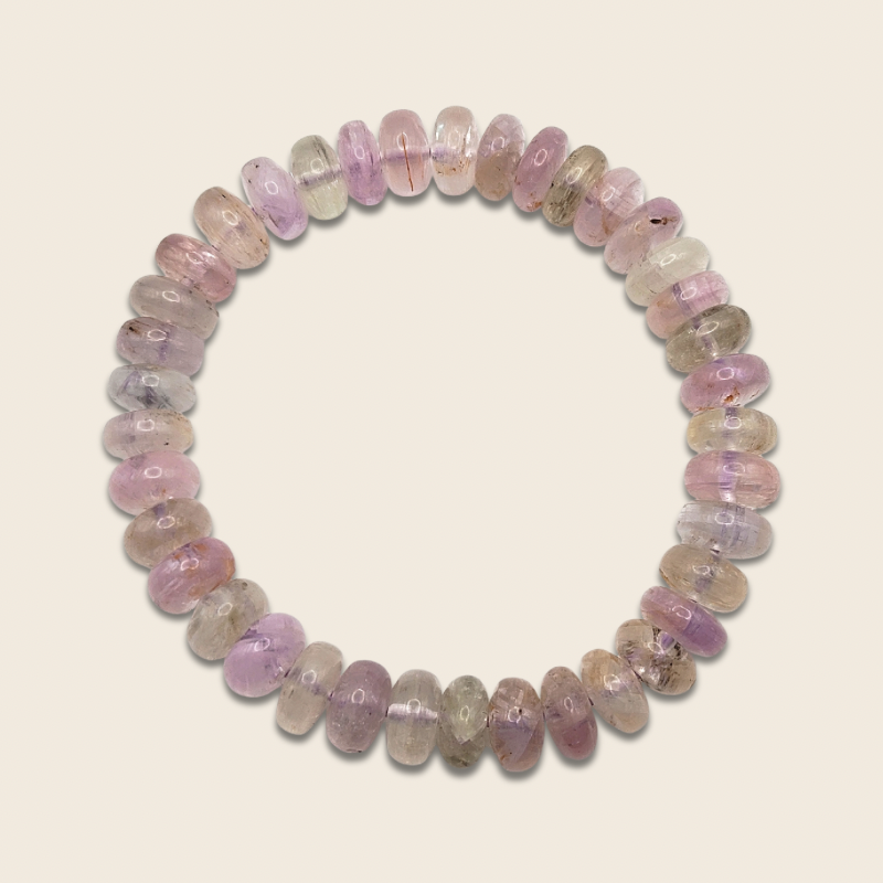 Kunzite Stacked Bead Bracelet